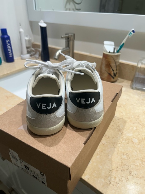Veja Shoes - NWT Veja Volley Canvas Sneakers in White and Black